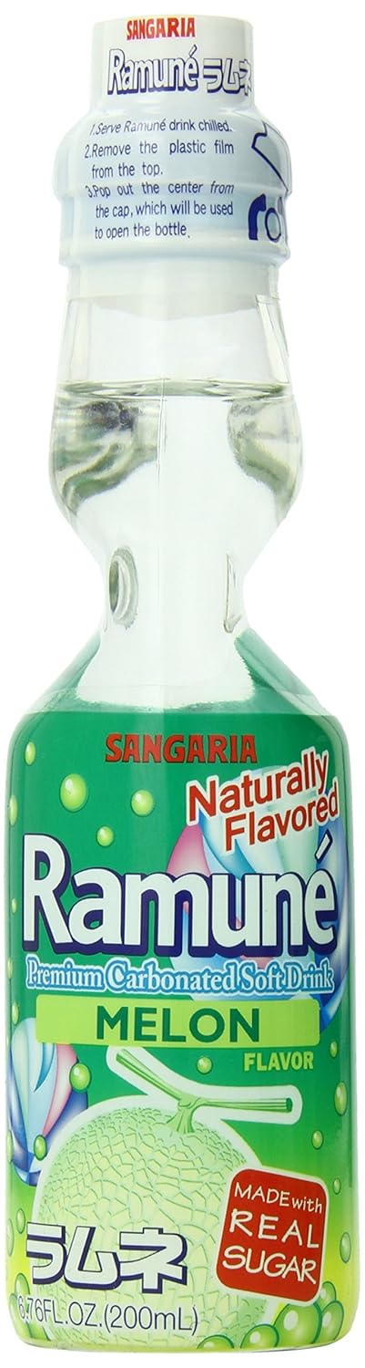 Sangaria Ramune Soda Melon Flavor - Japan